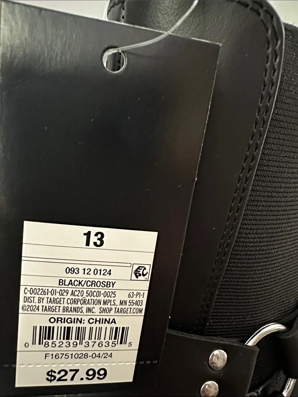 Black Leather Harness Crosby Harness Moto Boot
